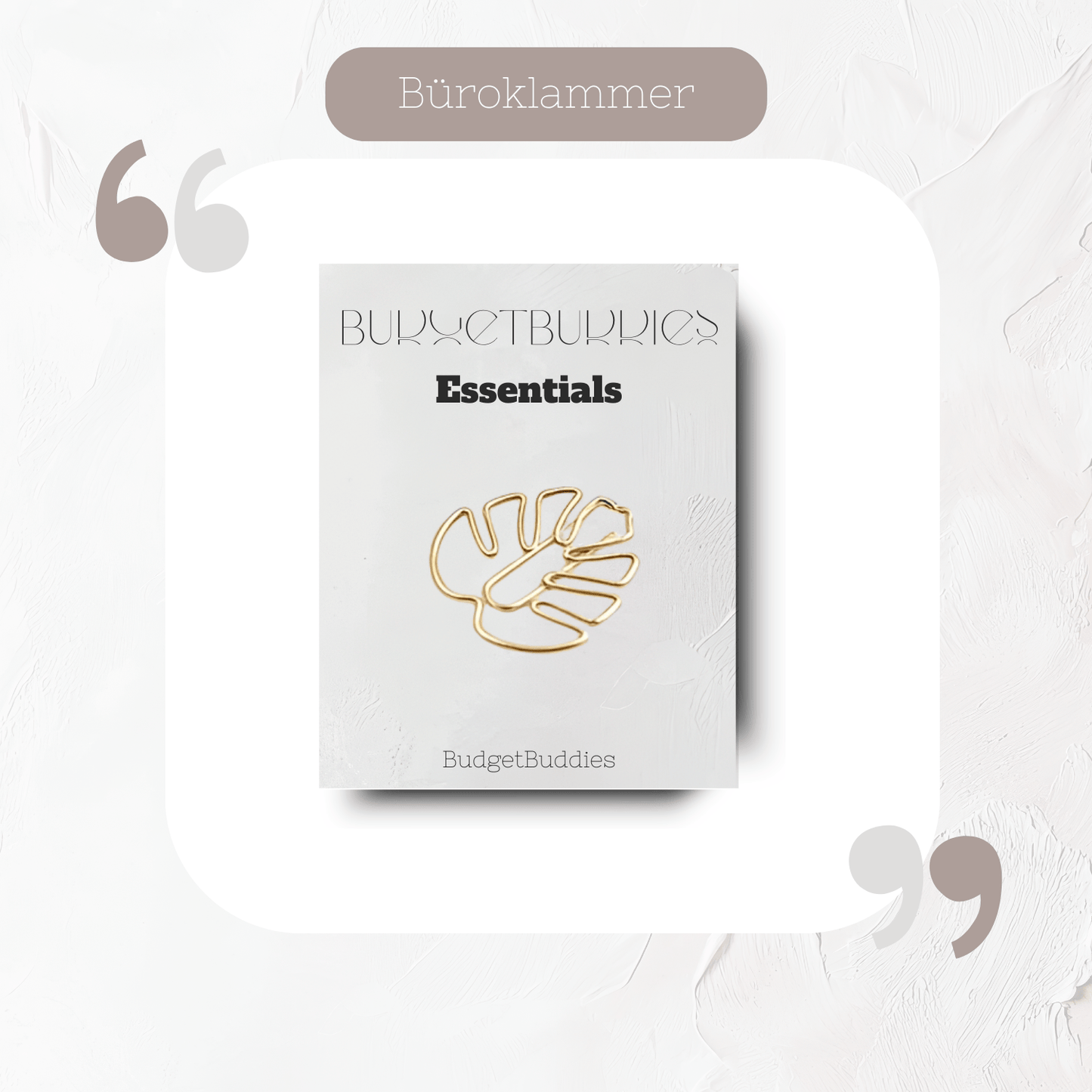 Büroklammer Monstera