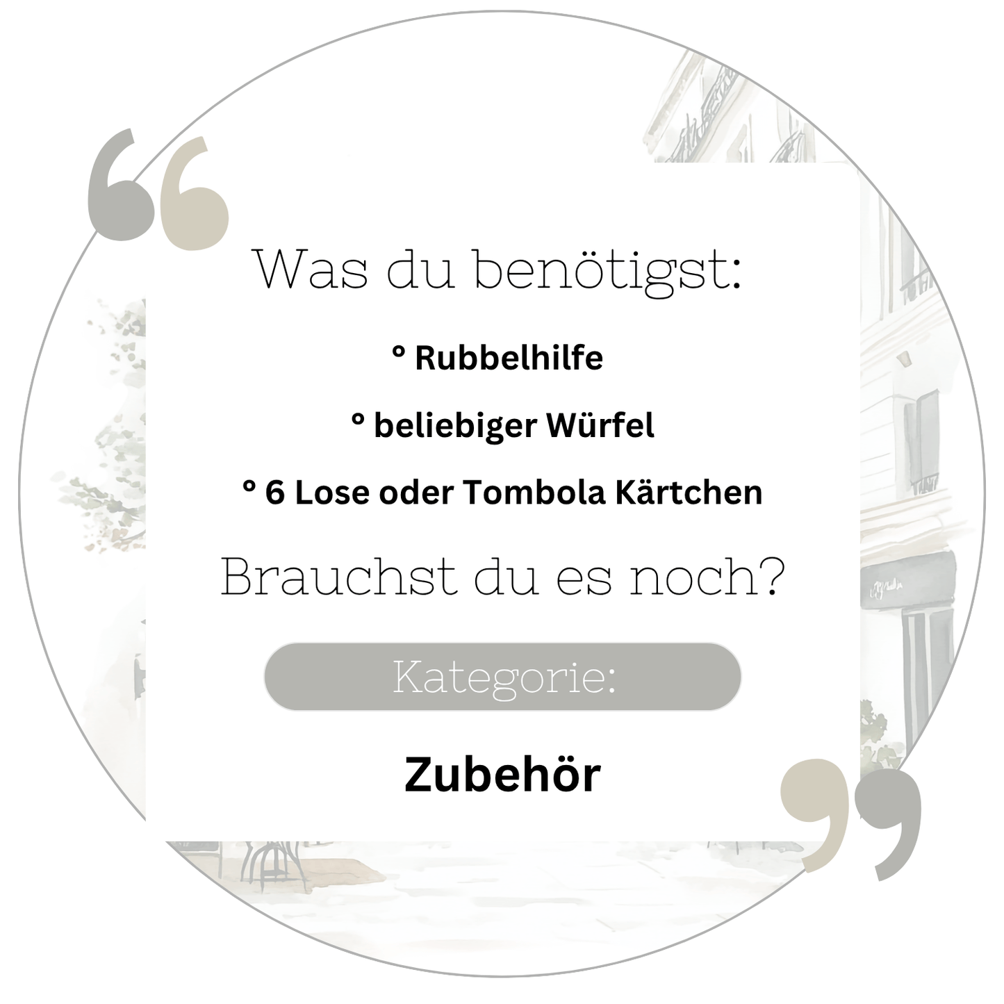 Stille Bote Urlaub - Sparspiel A6