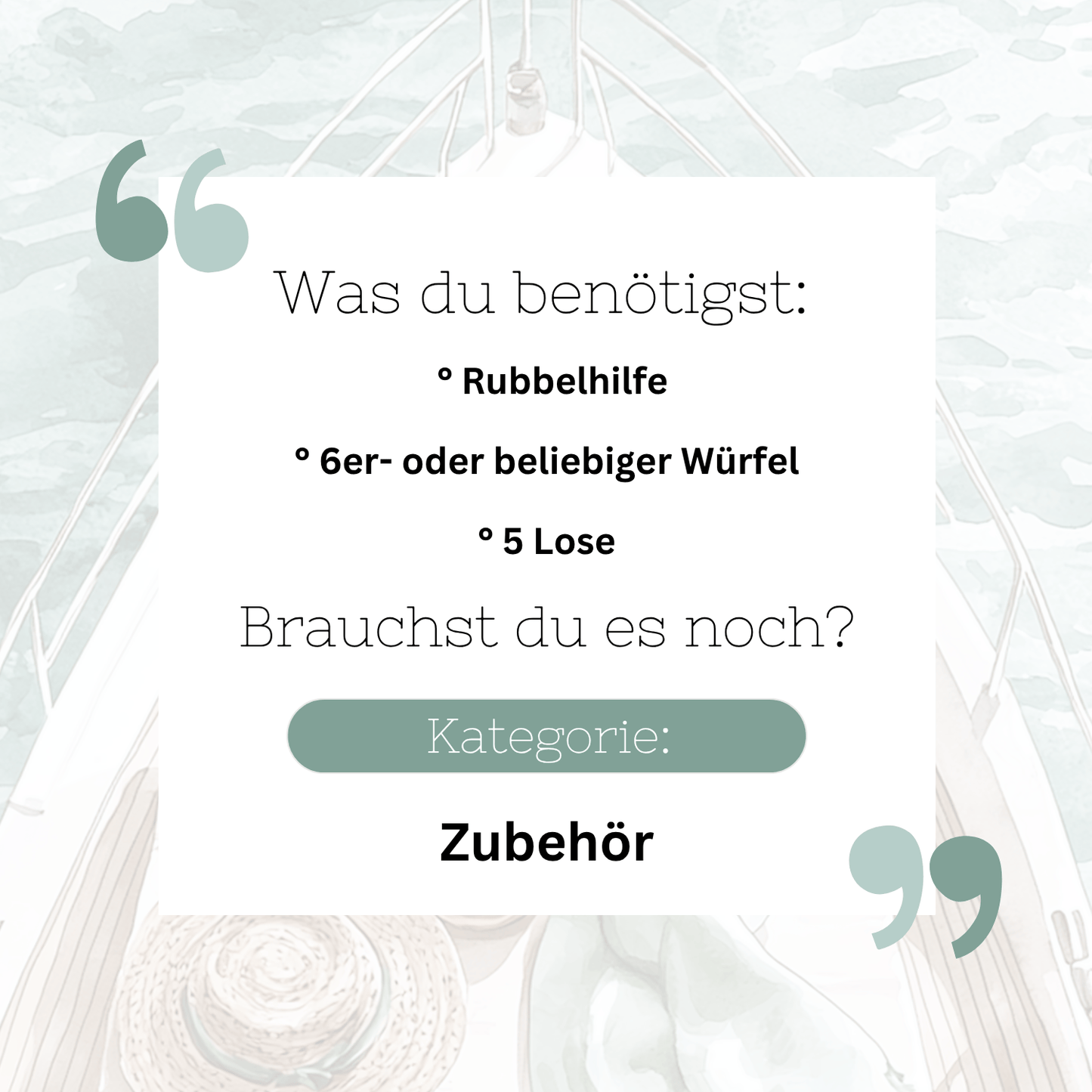 Urlaub - Mini-Jahreschallenge A6