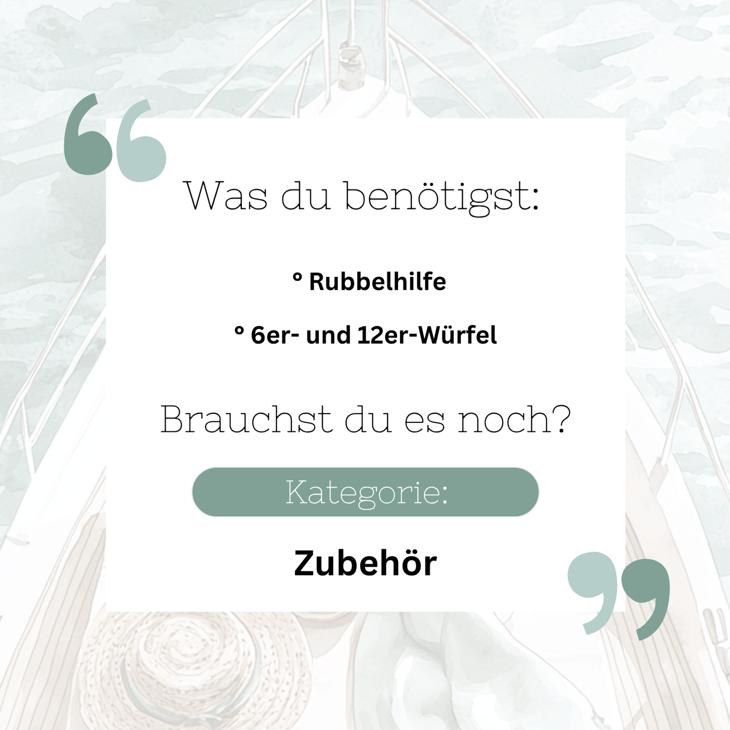 Urlaub - 3er - Klappkarte A6