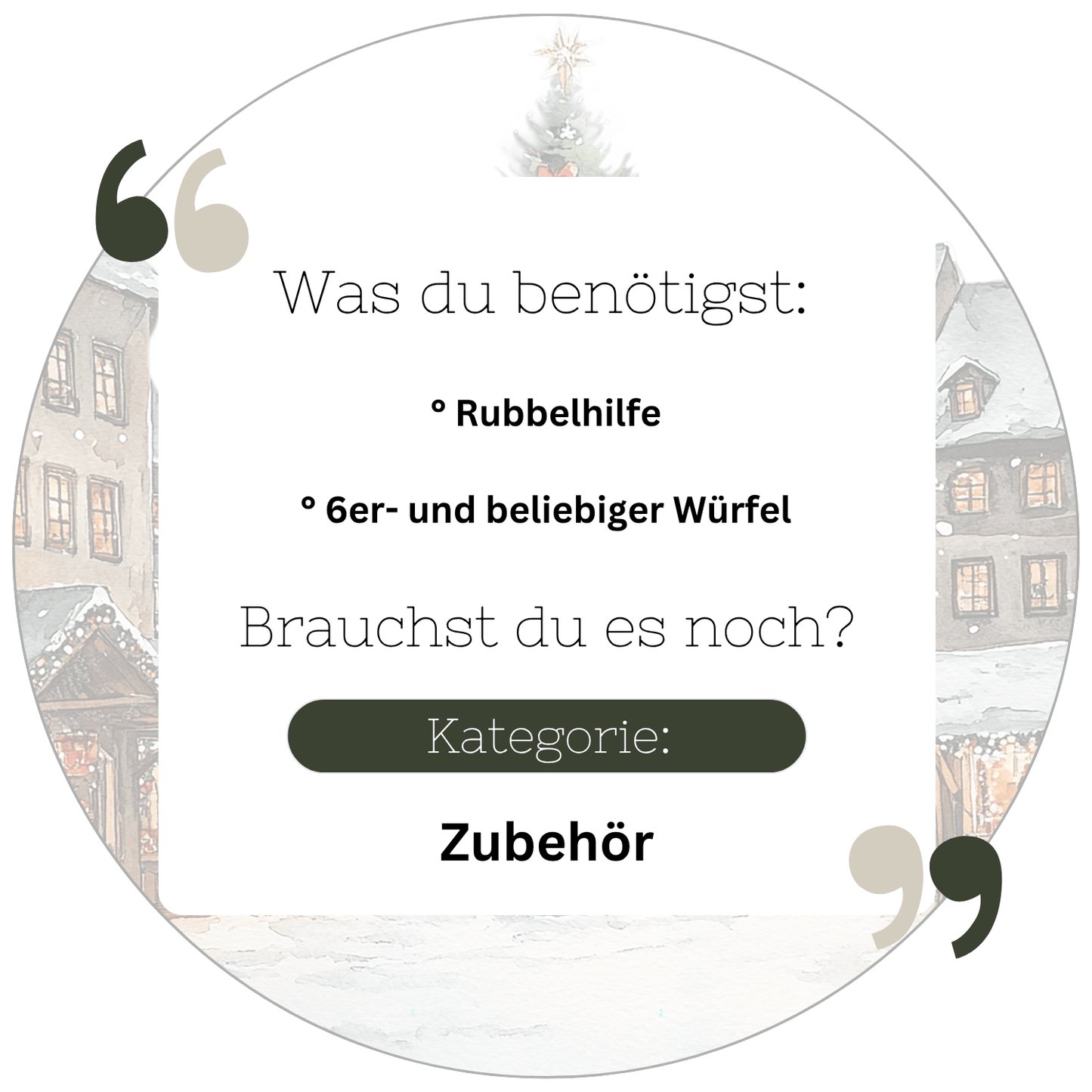 Weihnachtsmärkte - Klappkarte A7