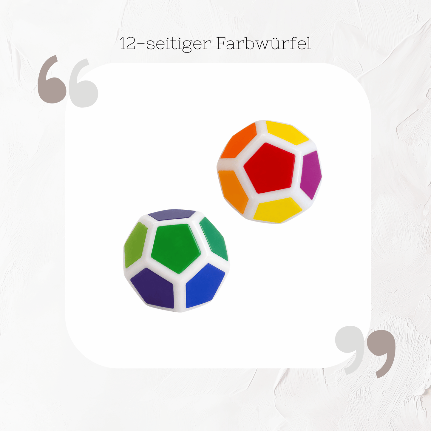 12-seitiger Farbwürfel