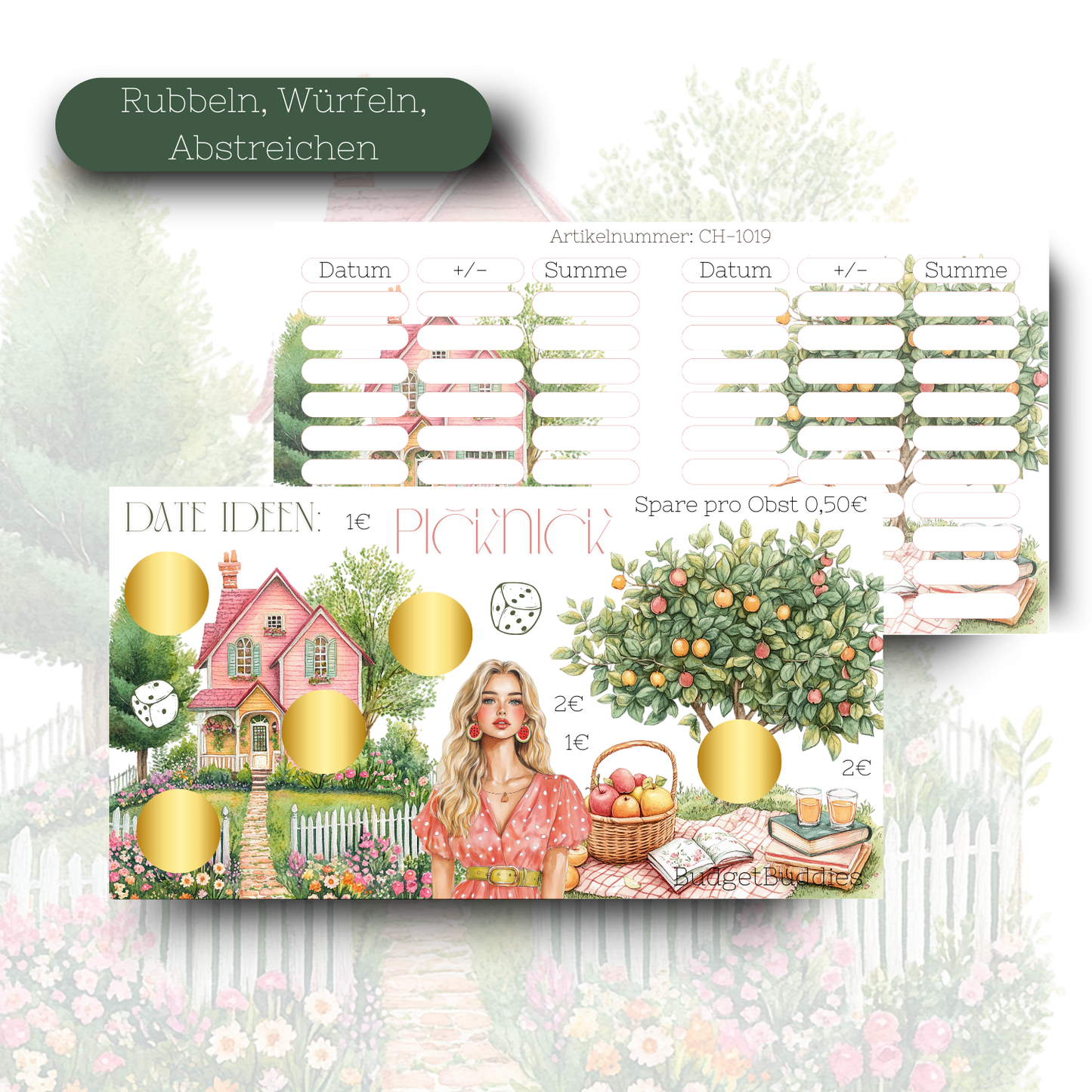 Date Ideen: Picknick - Sparchallenge A6