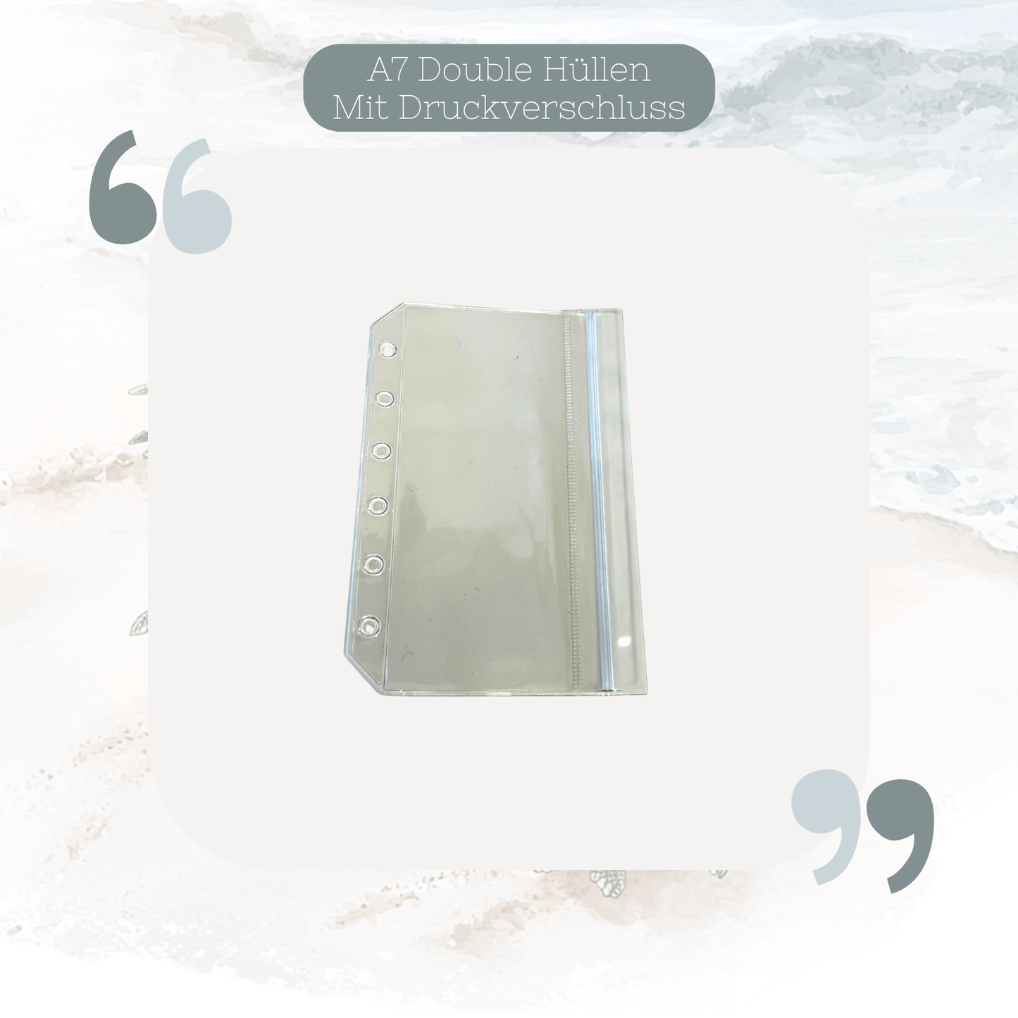 A7 - Double Hüllen mit Druckverschluss