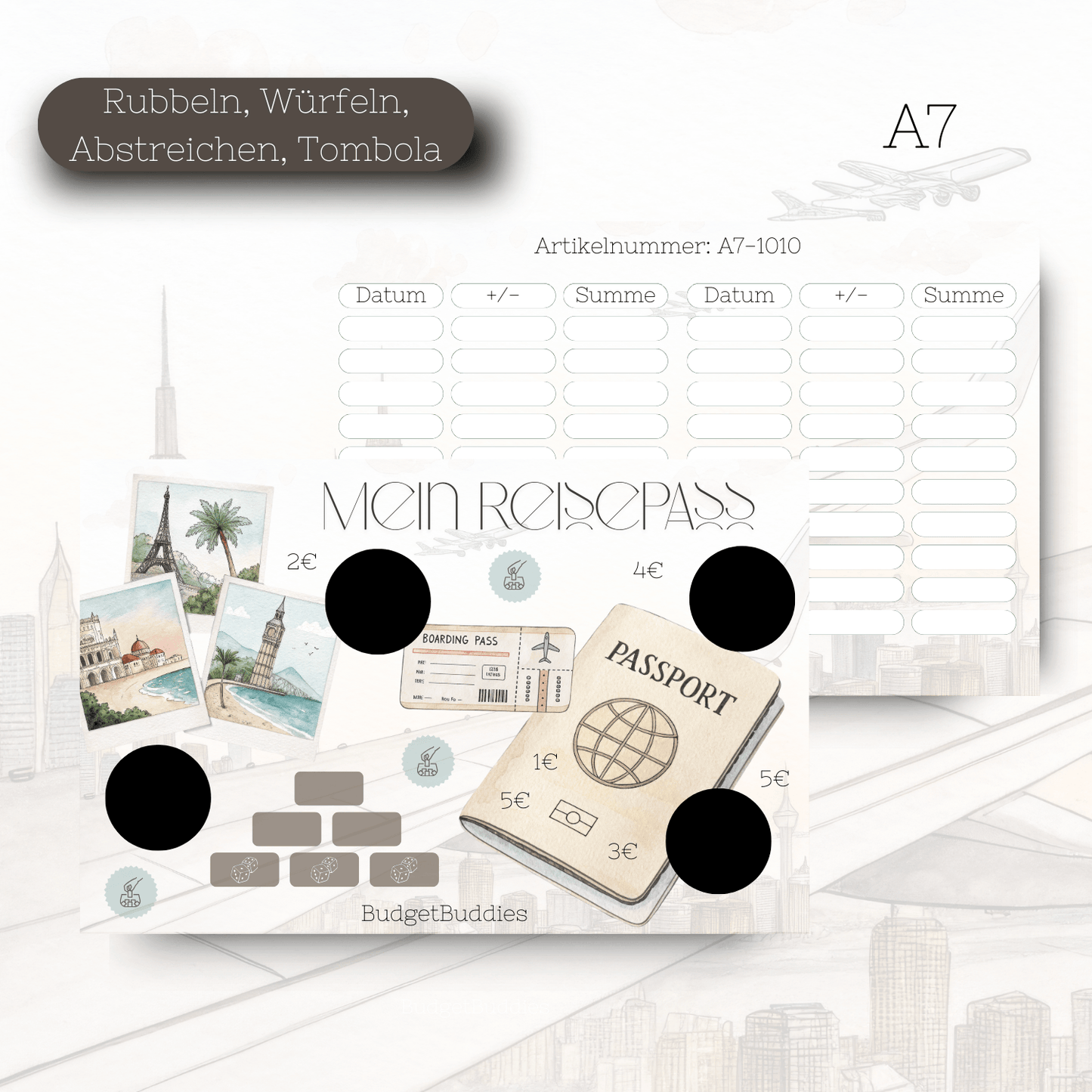 Mein Reisepass - Sparchallenge A7