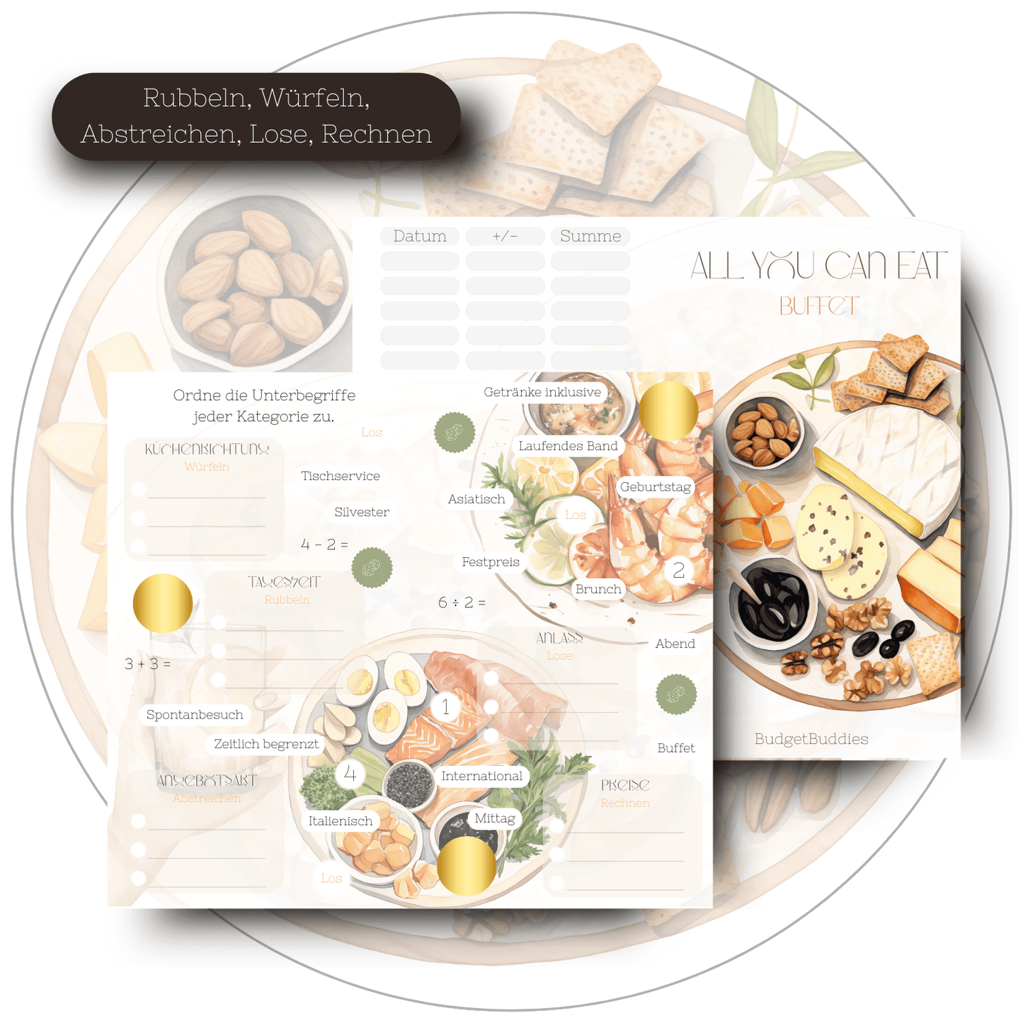 All you can eat - 2er - Klappkarte A6