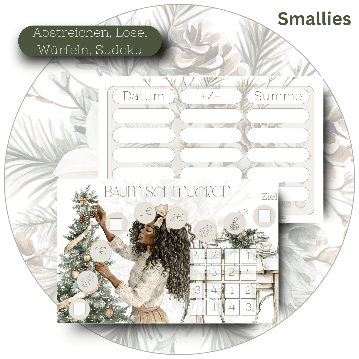 Smallies - Weihnachten Baum schmücken