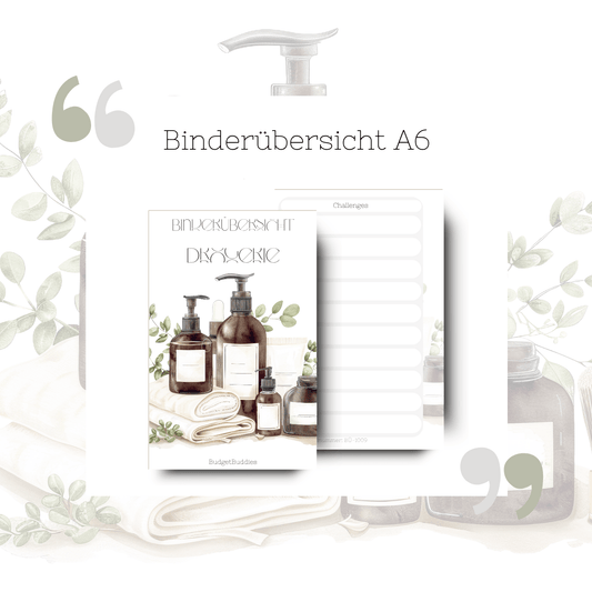 Binderübersicht Drogerie