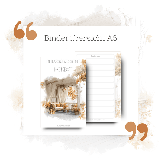 Binderübersicht Herbst