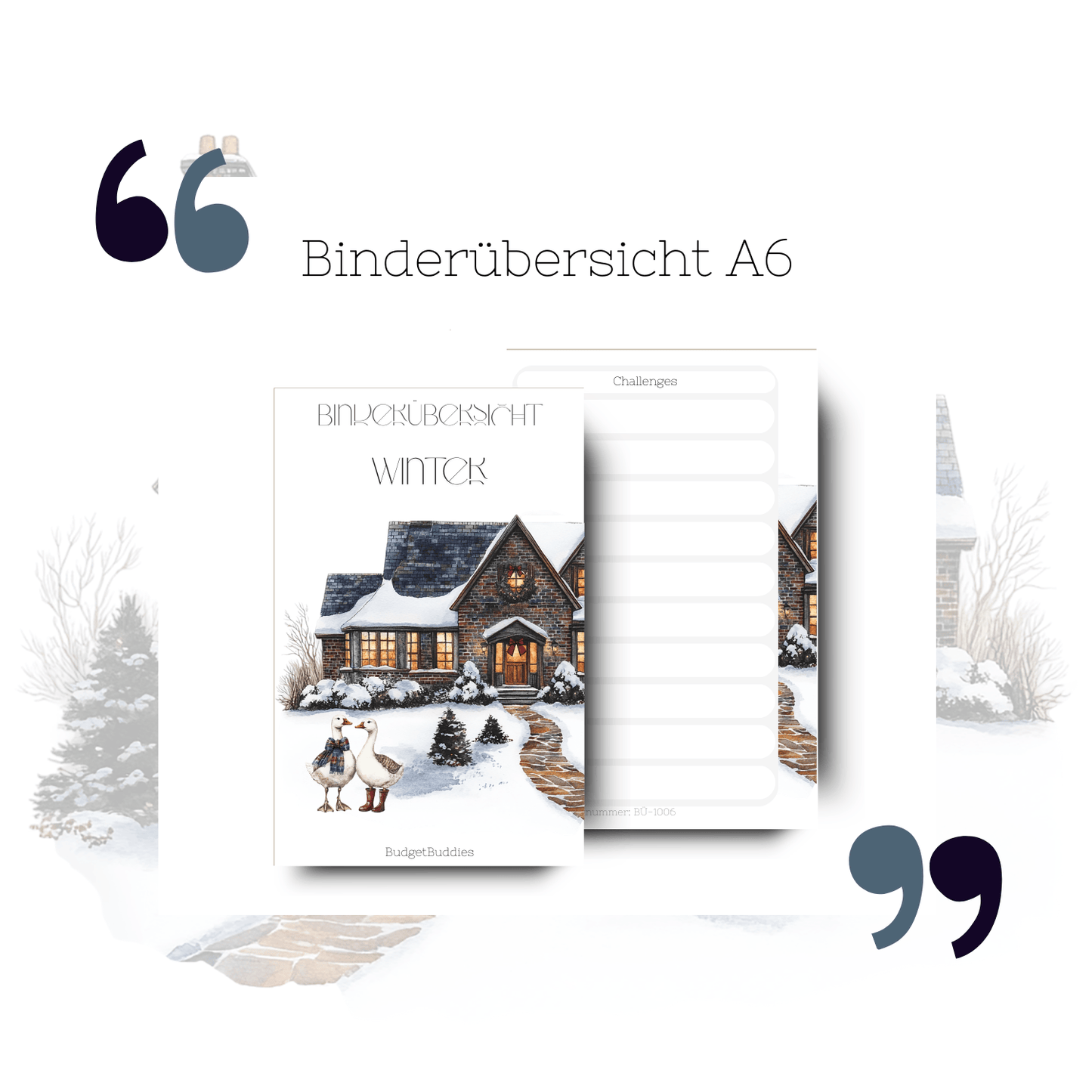 Binderübersicht Winter