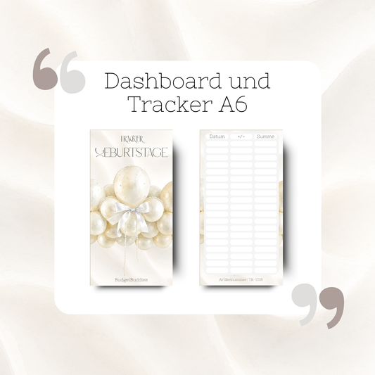 Geburtstage Dashboard Tracker A6