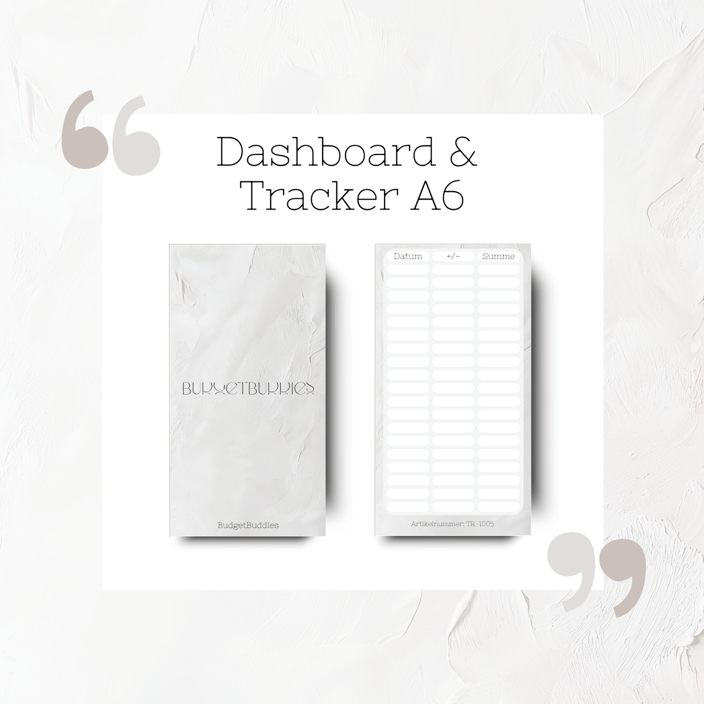 BudgetBuddies Dashboard Tracker A6