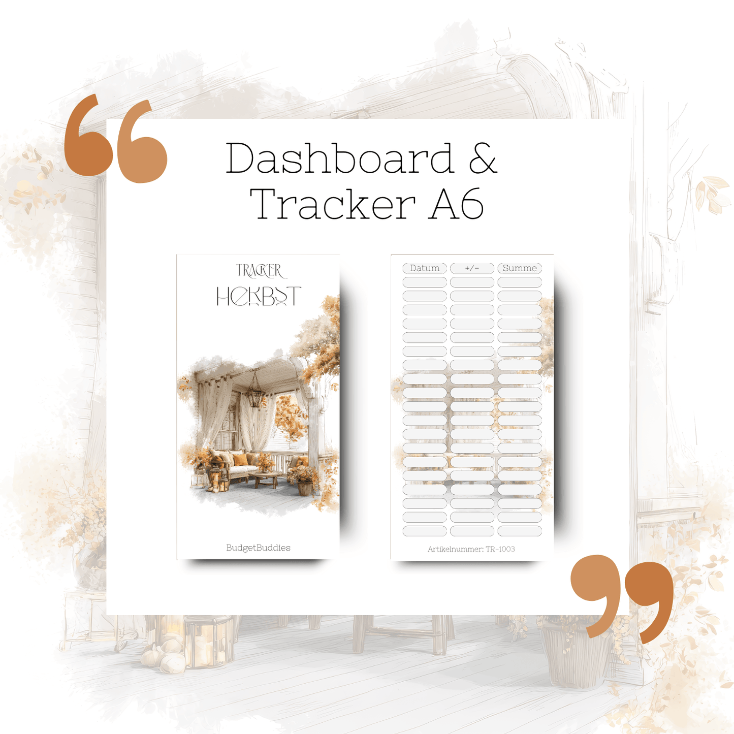 Herbst Dashboard Tracker A6