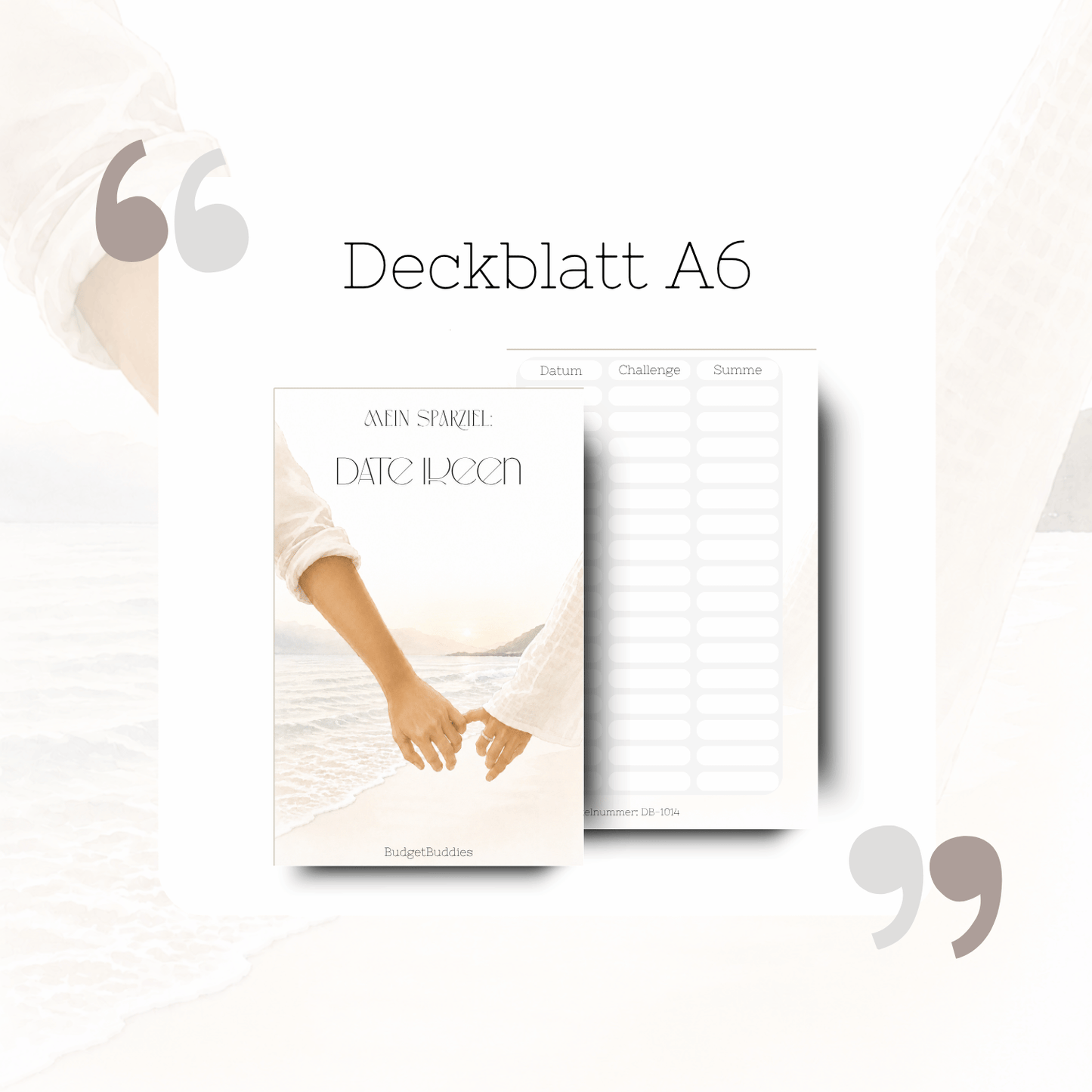 Date Ideen Deckblatt A6