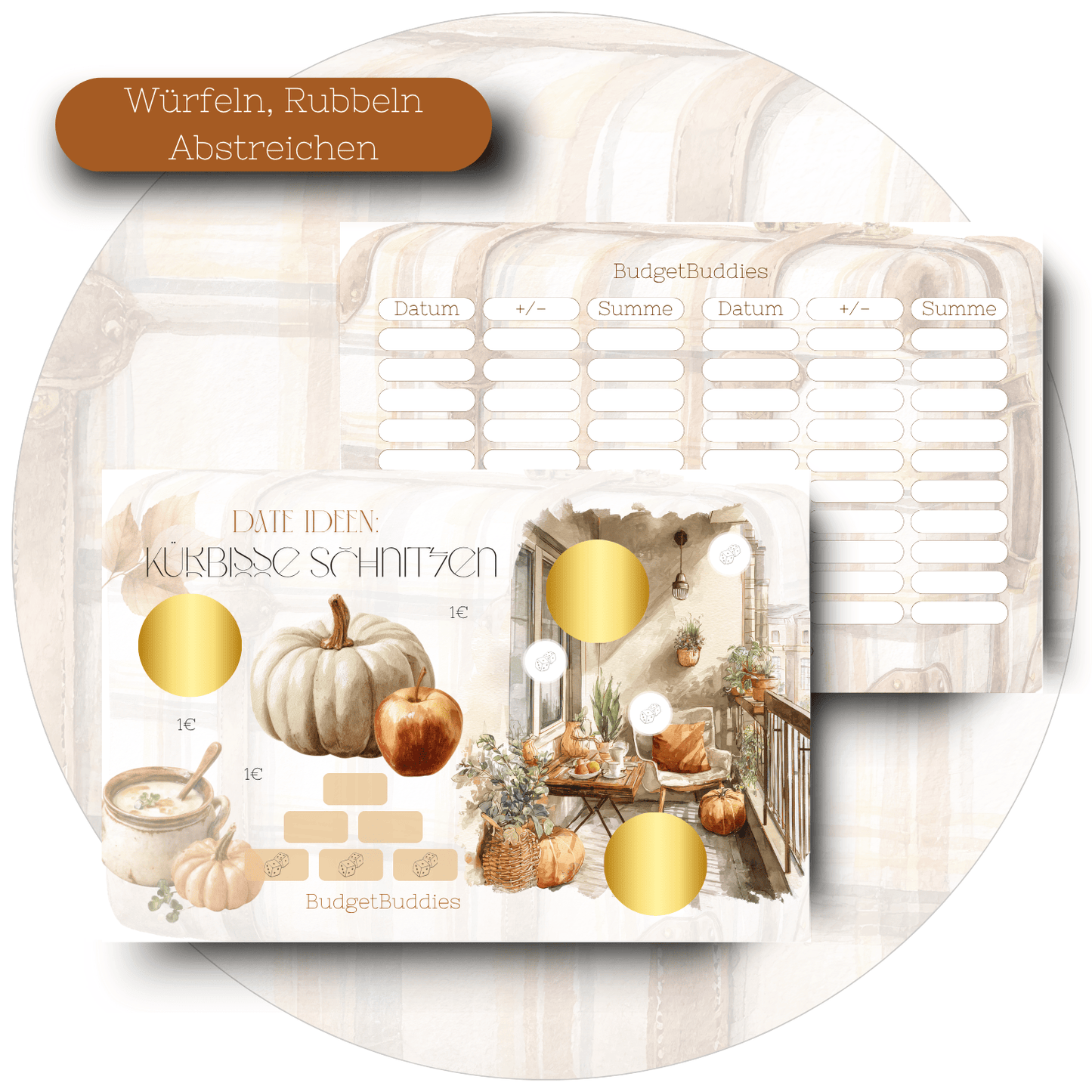 Date Ideen: Kürbisse schnitzen - Sparchallenge A7