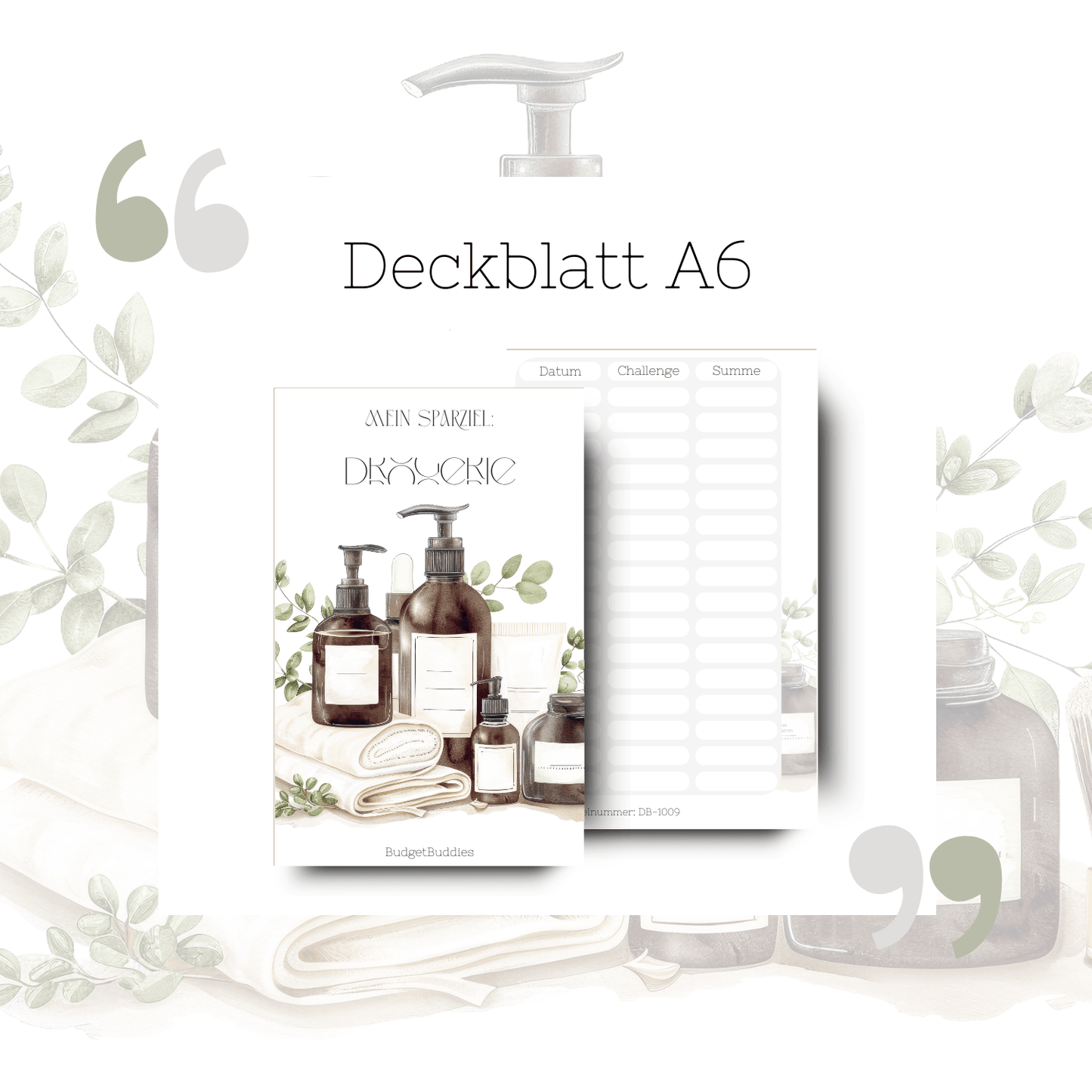 Drogerie Deckblatt A6