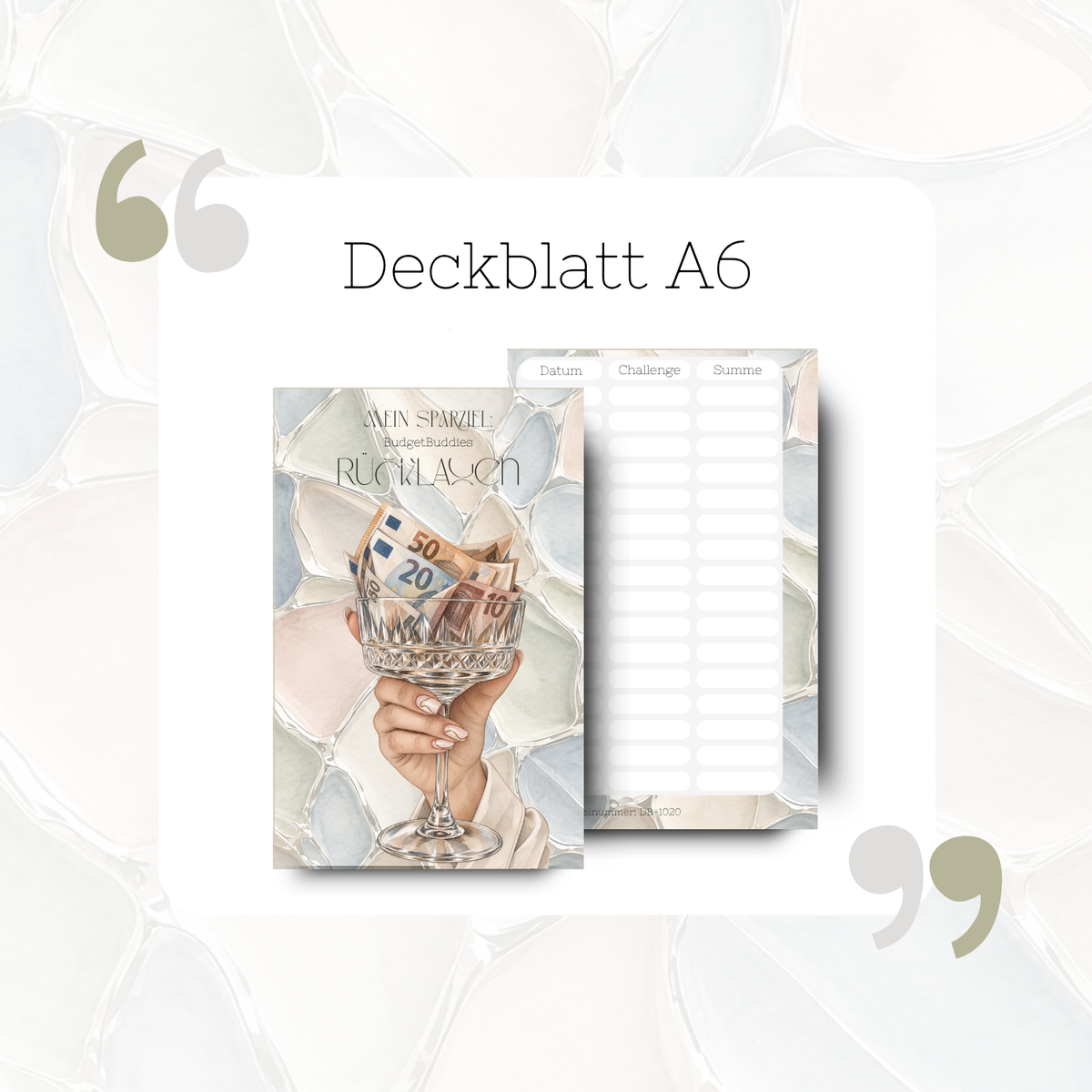 Rücklagen Deckblatt A6