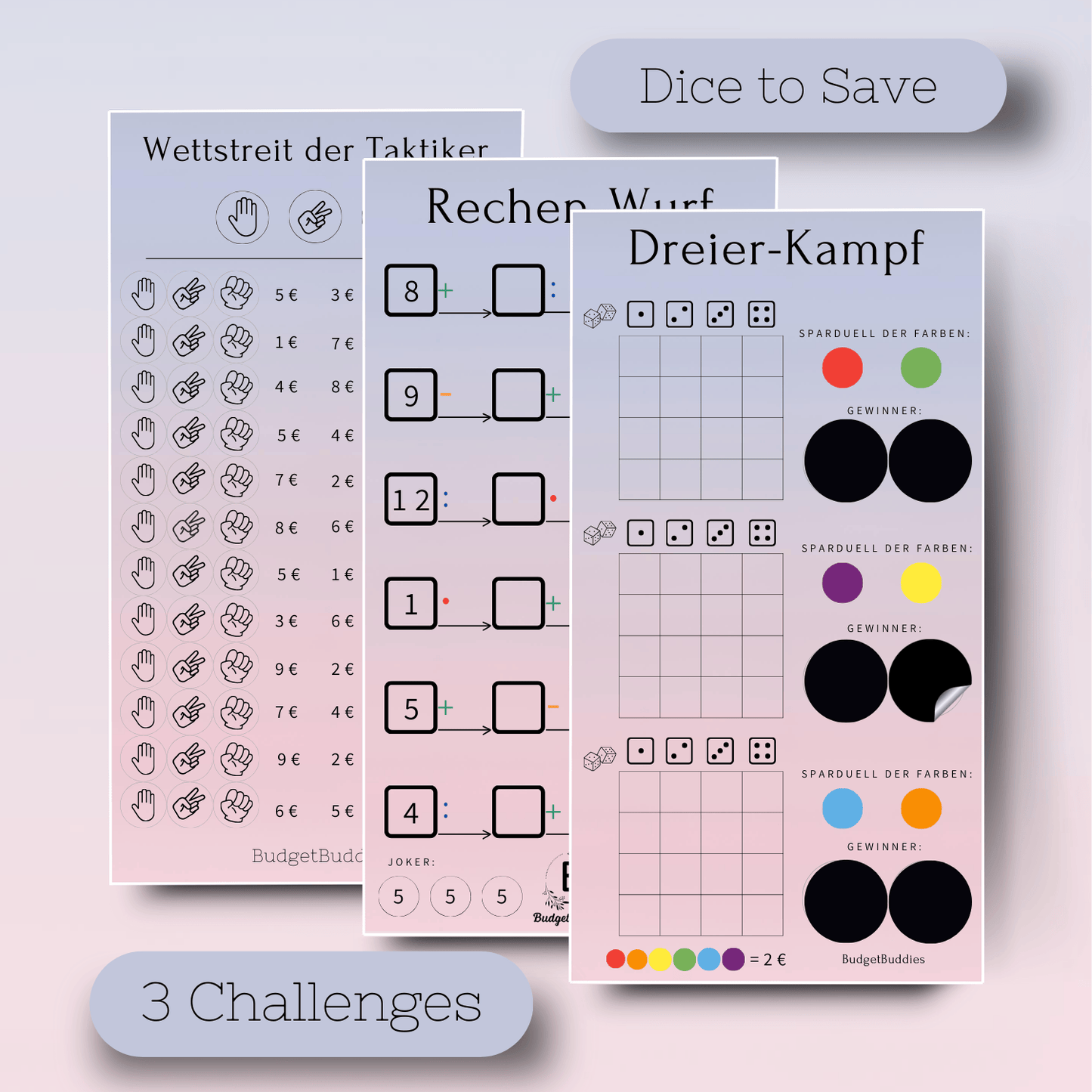 Dice to Save - 3 Sparchallenges A6