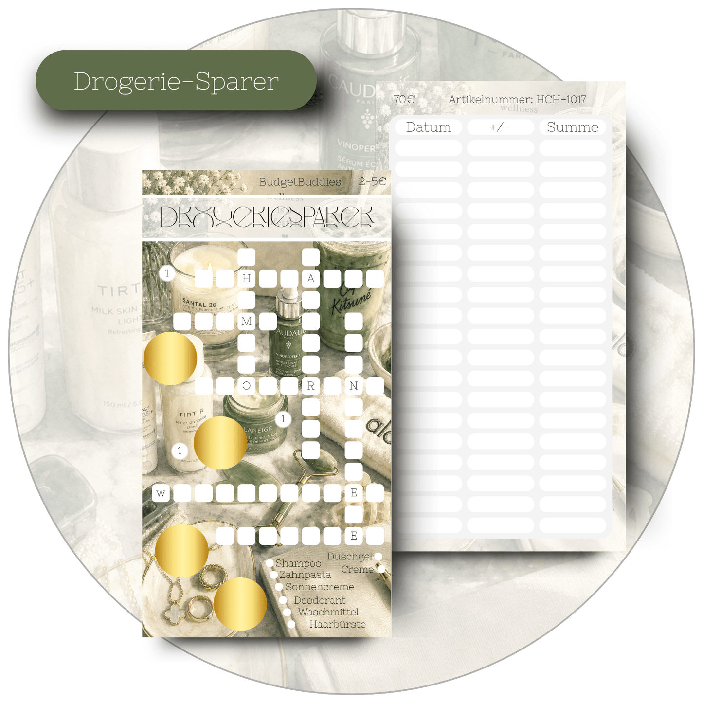 Versch. Shopsparer - Sparchallenges A6