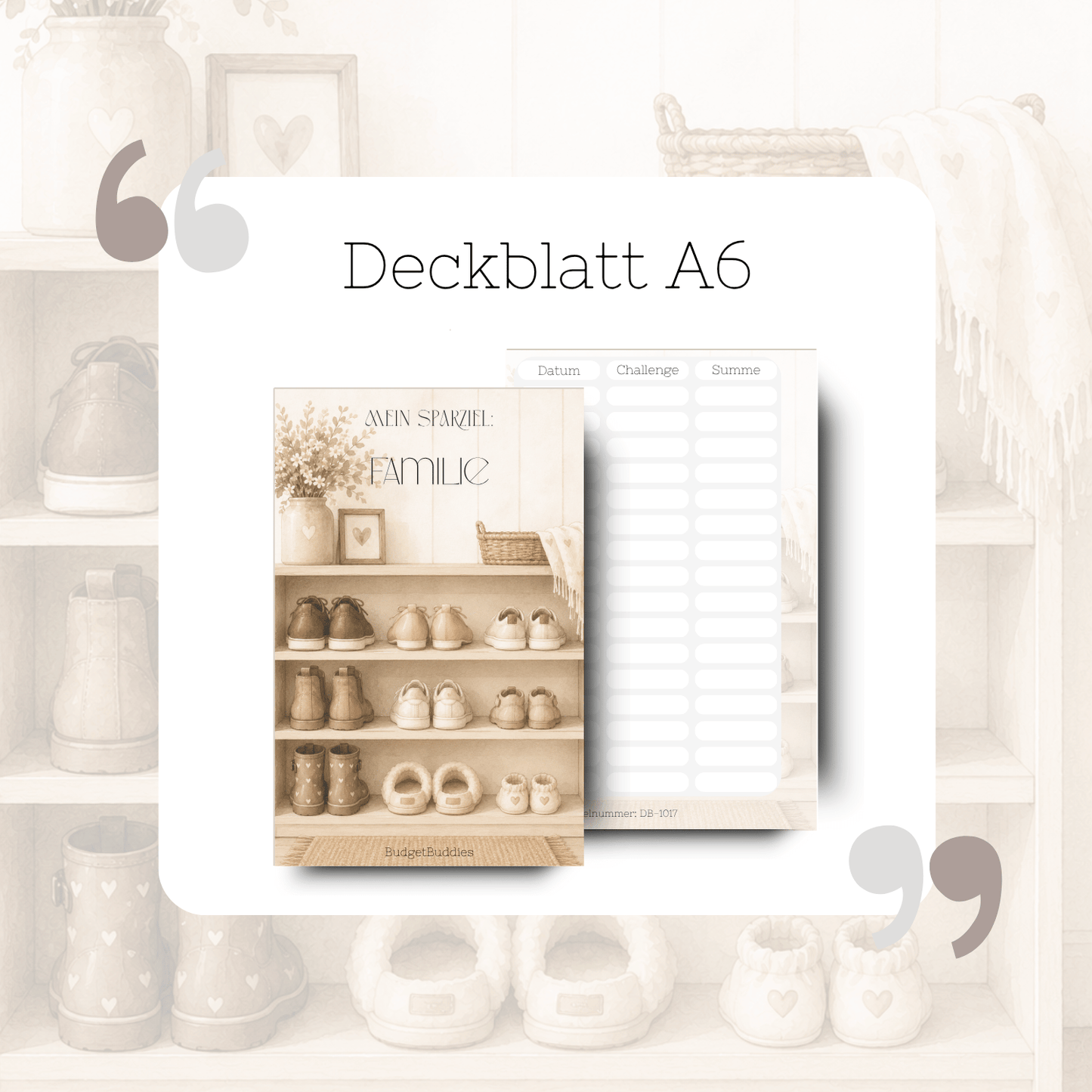 Familie Deckblatt A6