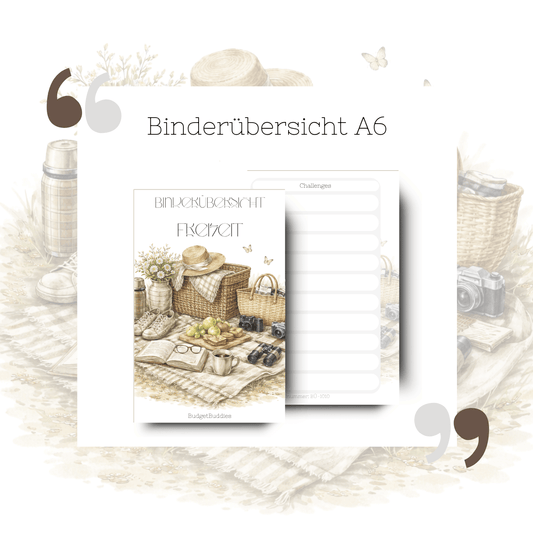 Binderübersicht Freizeit