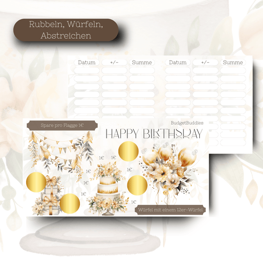 Happy Birthday - Sparchallenge A6