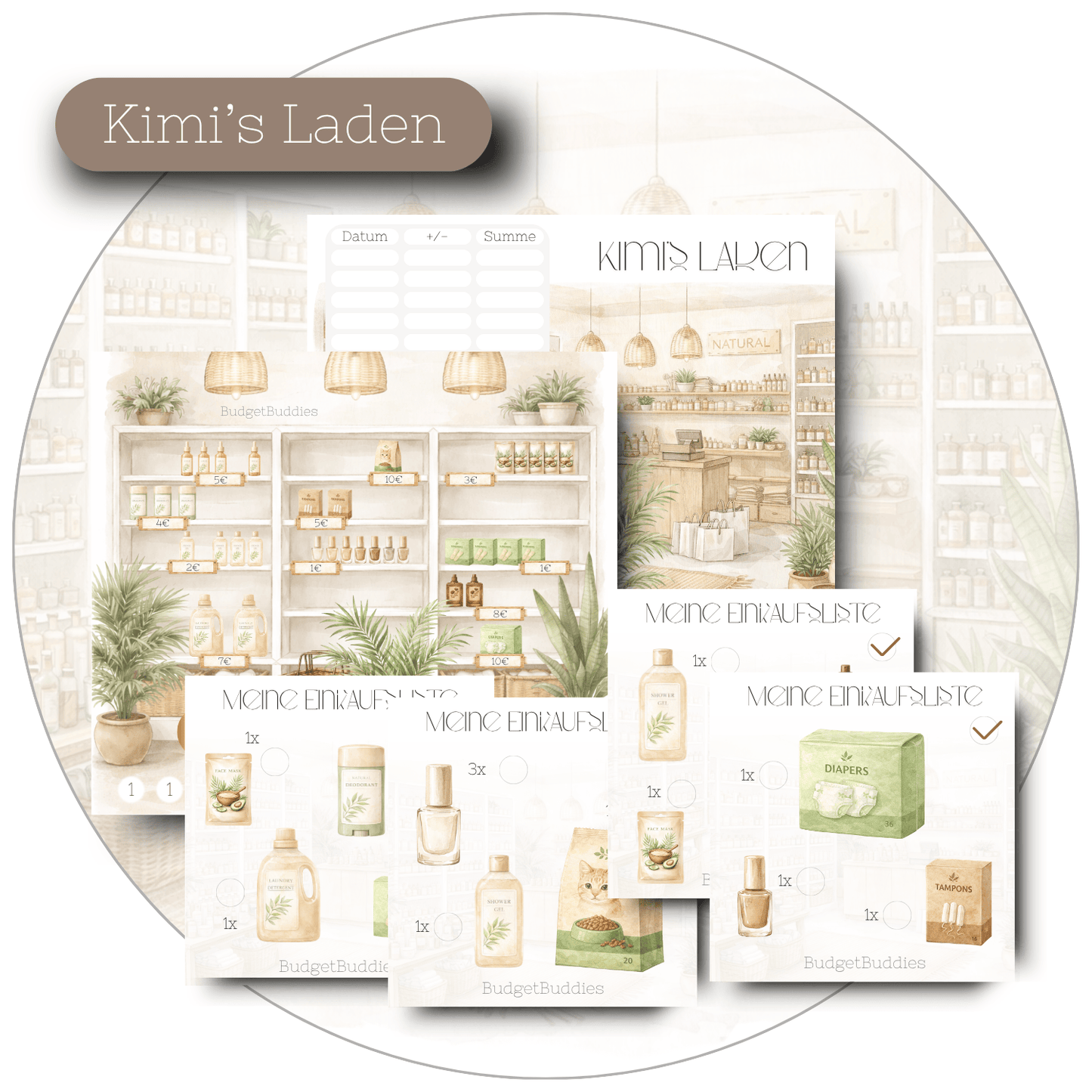 B-WARE Kimi's Laden - 2er - Klappkarte A6