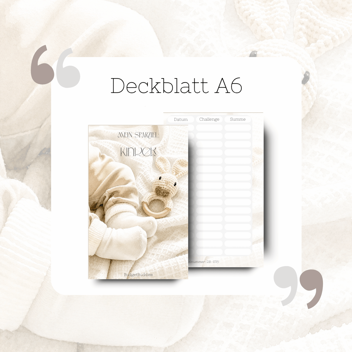 Kinder Deckblatt A6