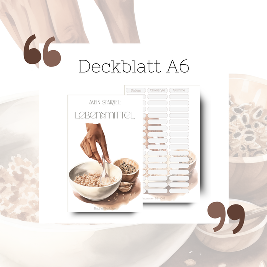 Lebensmittel Deckblatt A6