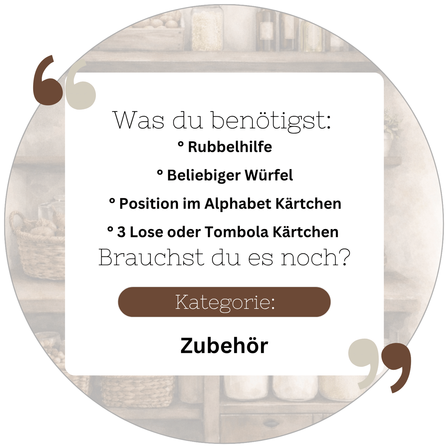 Lebensmittel - Mini-Jahreschallenge A6