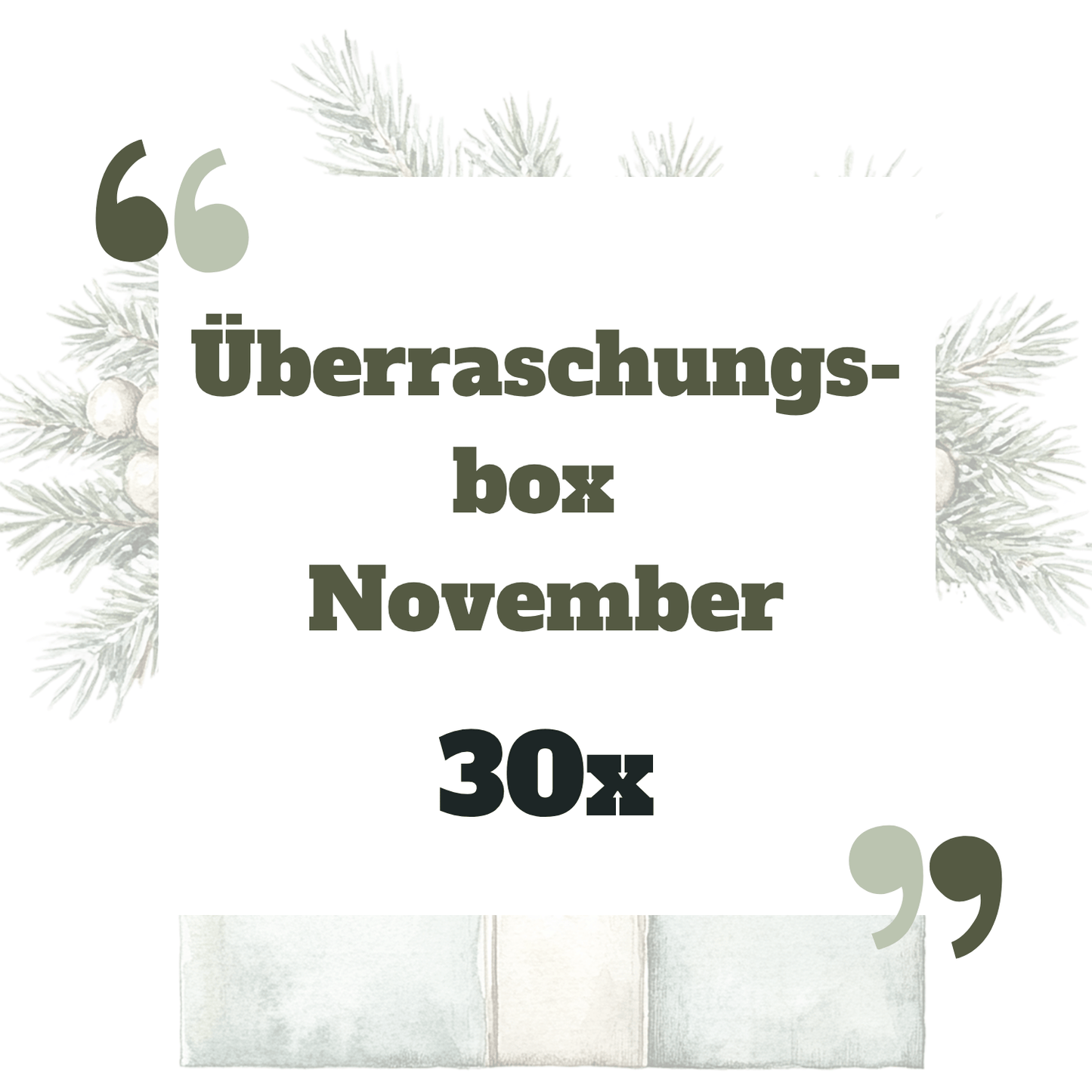 Überraschungsbox - November