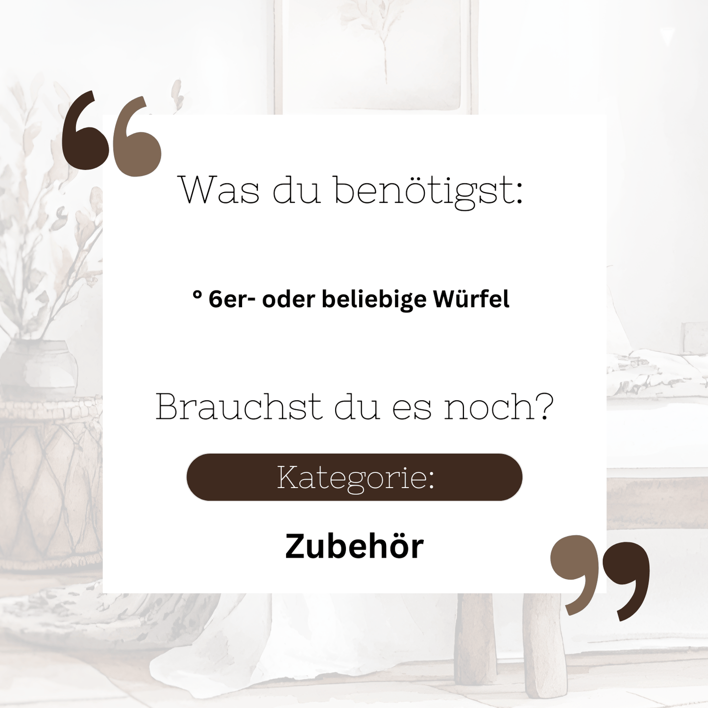 My new Home - Würfelchallenge A6 zum Einheften