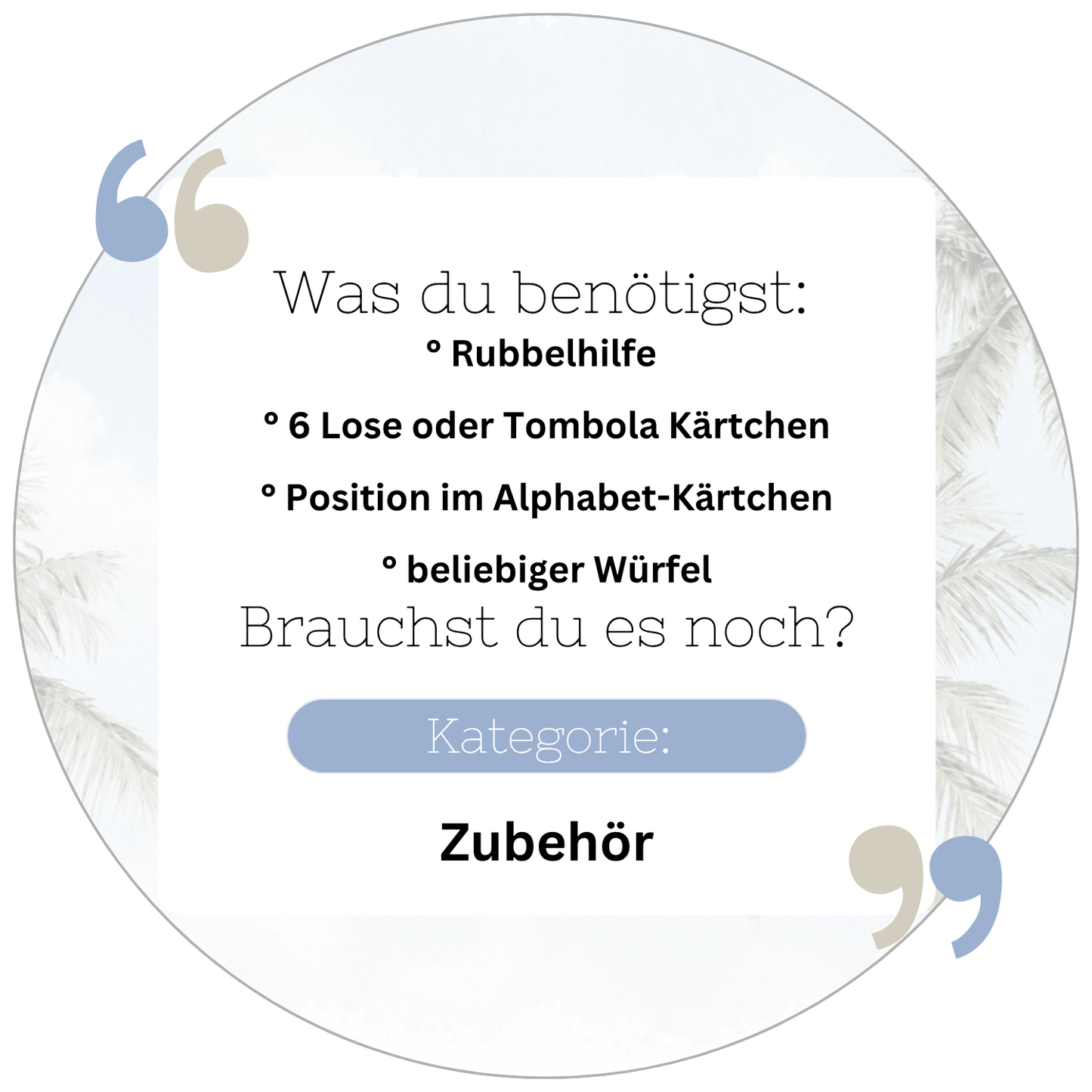 Ohne Ziel - Sparspiel A6