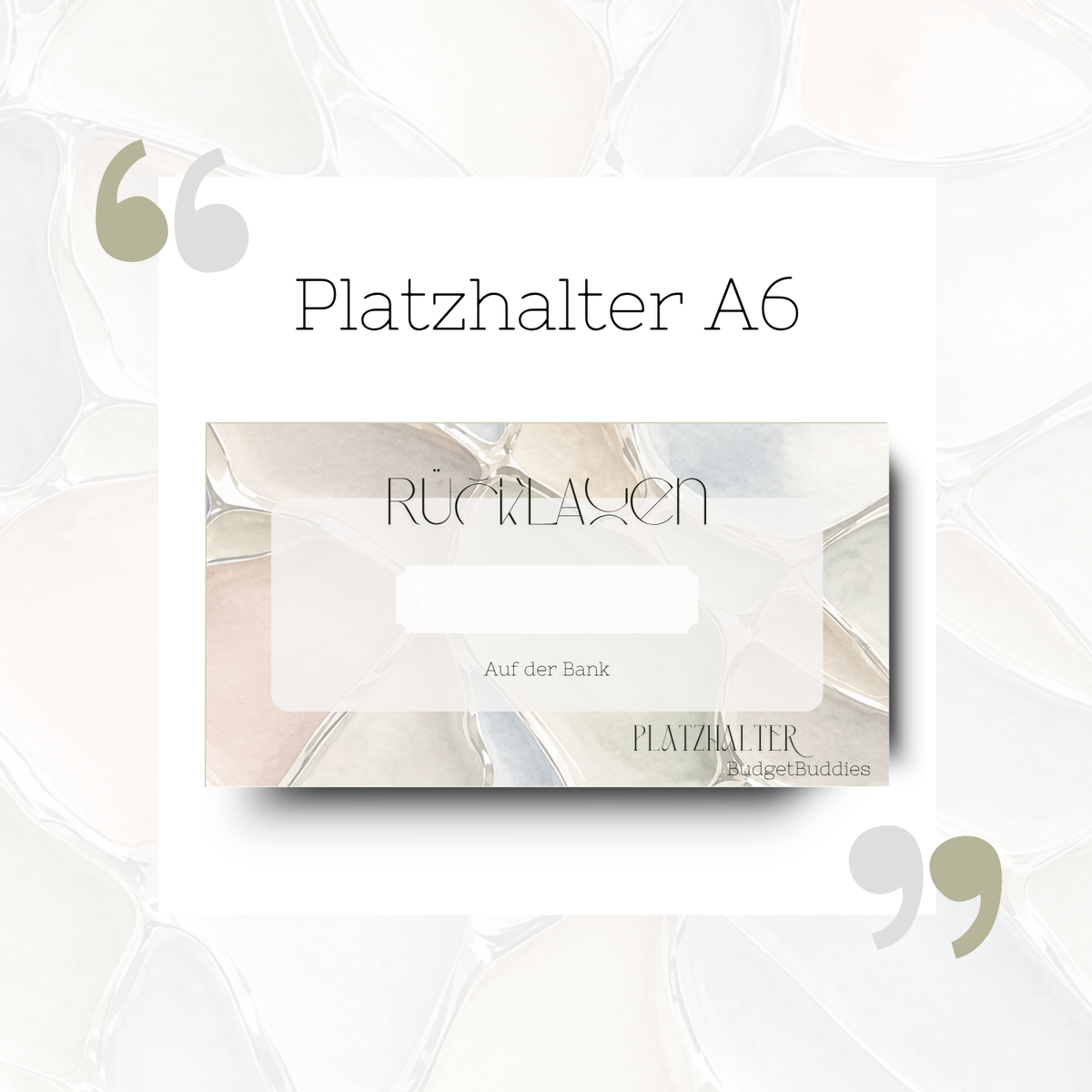 Rücklagen Platzhalter A6