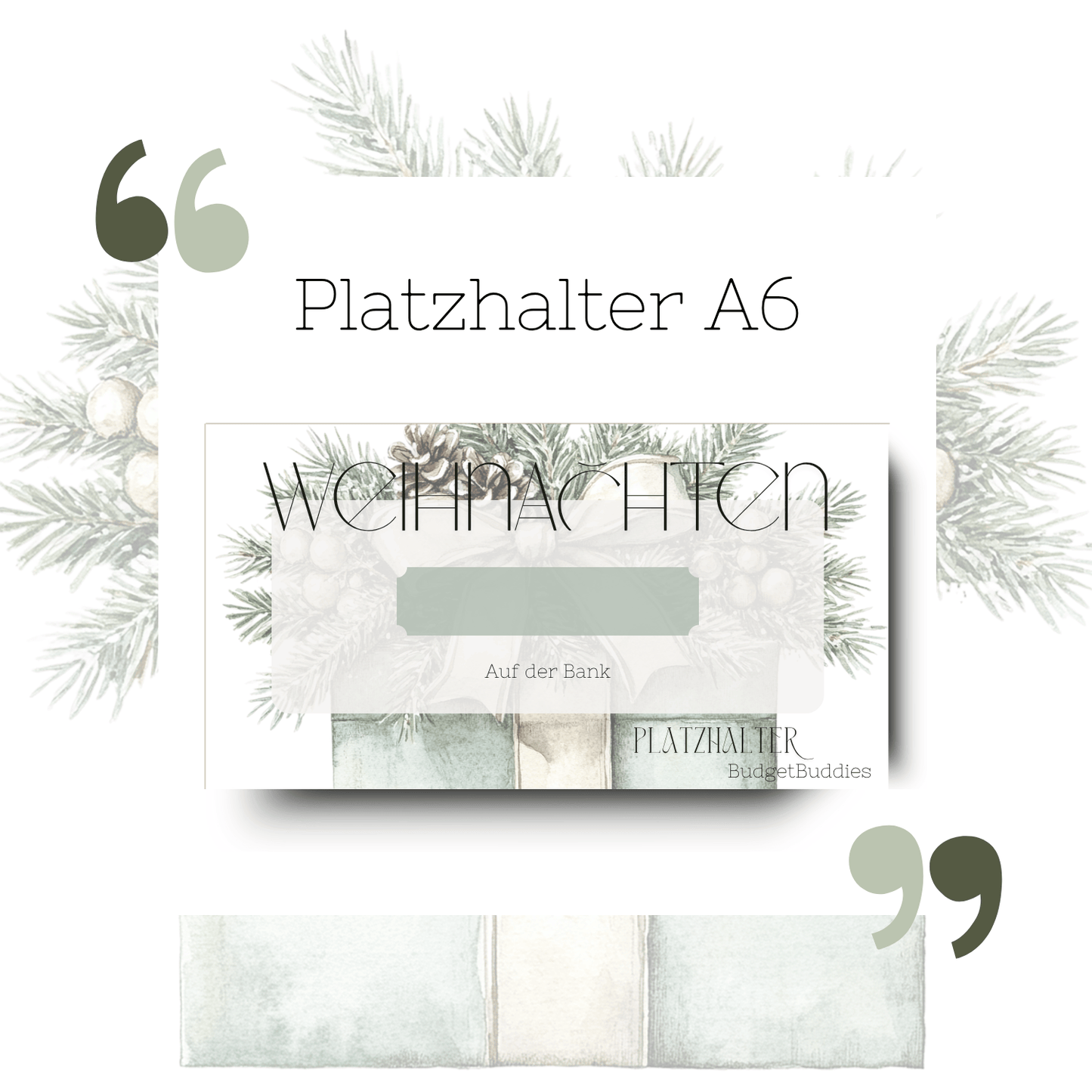 Weihnachten Platzhalter A6