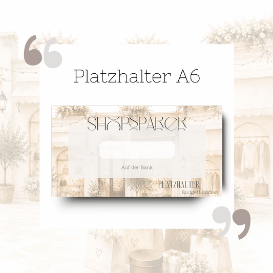 Shopsparer Platzhalter A6