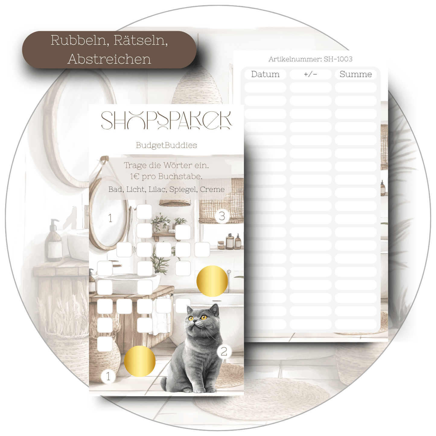 Shopsparer - Sparchallenge März A6
