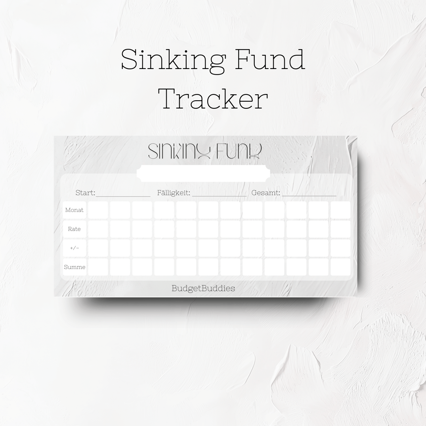 Sinking Fund Tracker A6