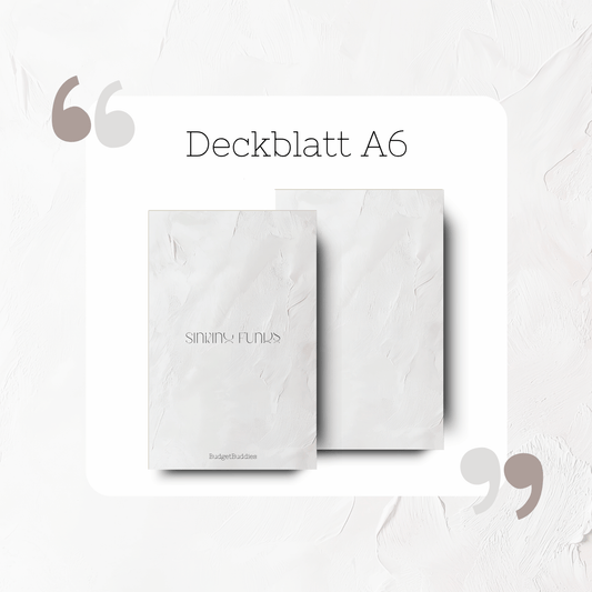 Sinking Fund Deckblatt A6
