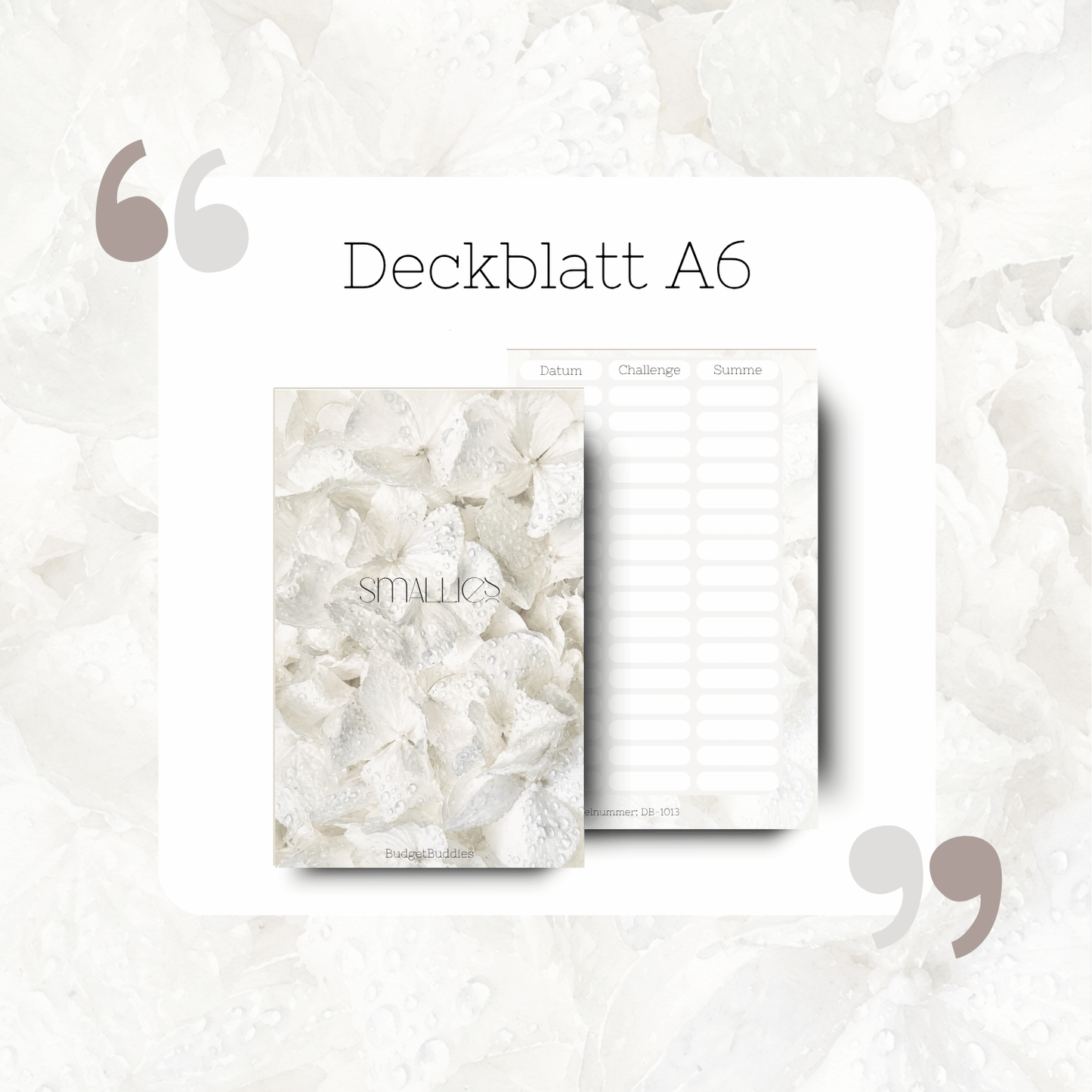 Smallies Deckblatt A6