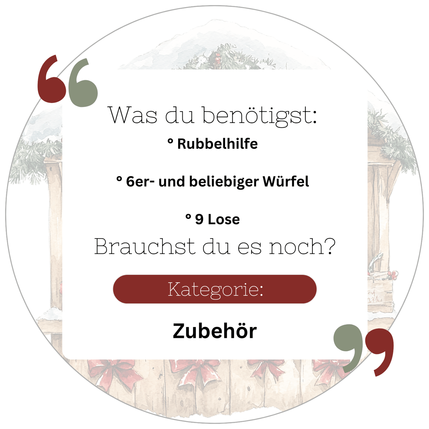 Der Stille Bote - Sparspiel -  A6