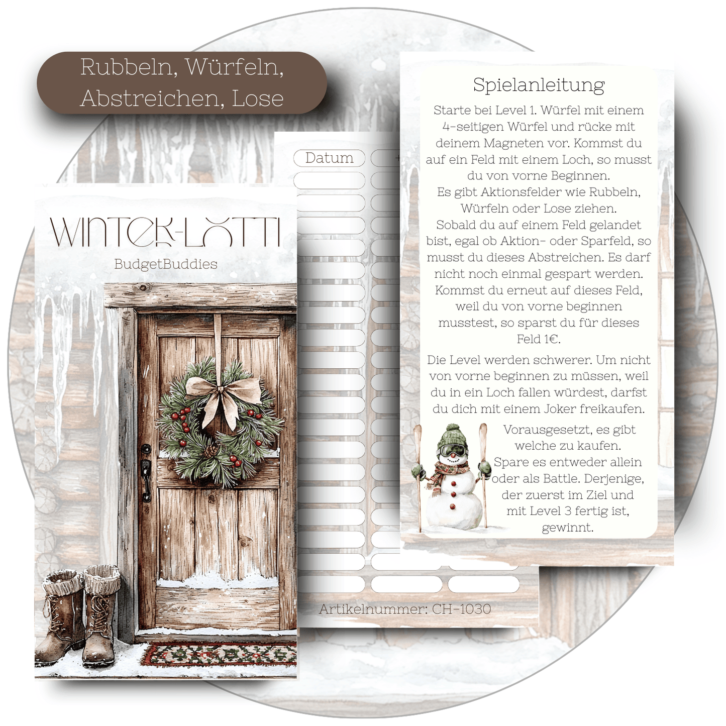 Winter-Lotti - Sparspiel -  A6