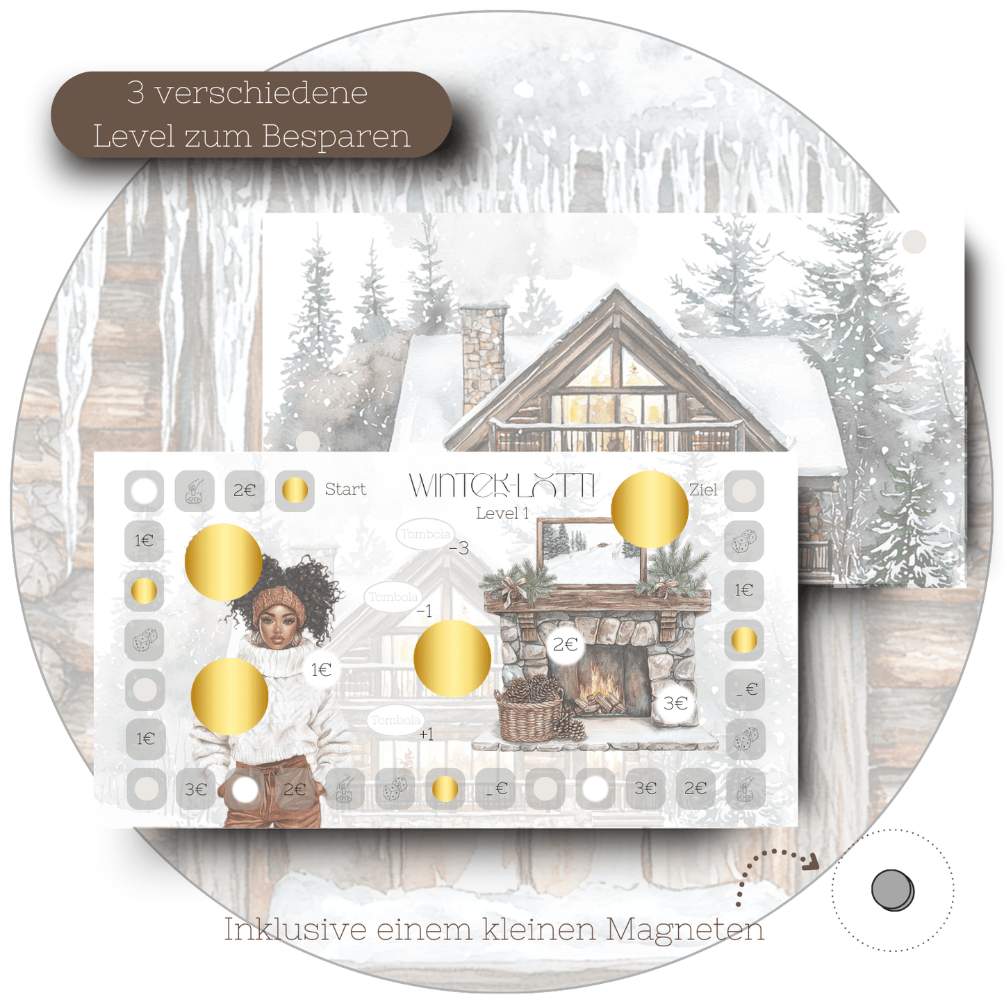 Winter-Lotti - Sparspiel -  A6