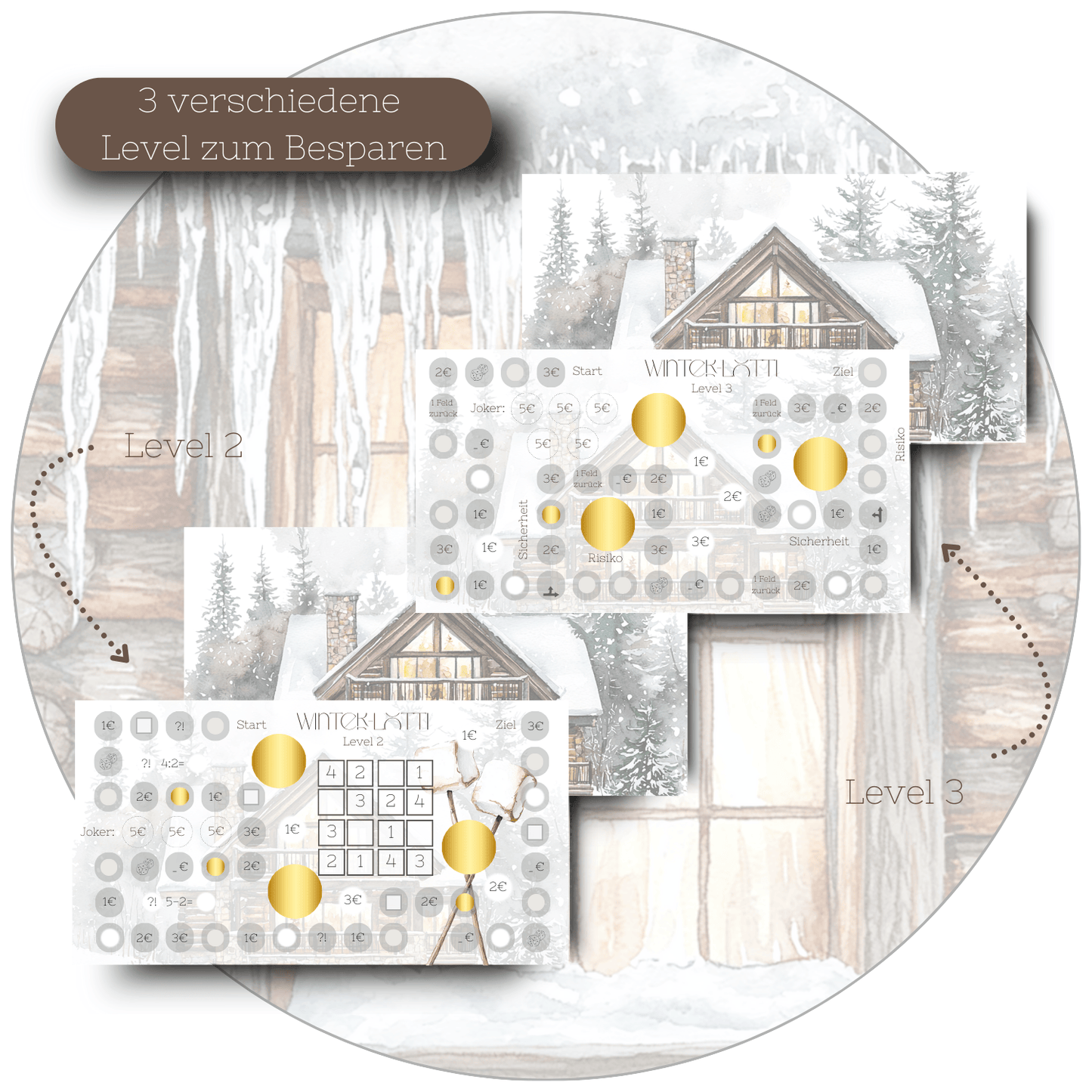 Winter-Lotti - Sparspiel -  A6