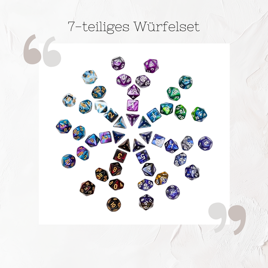 7-teiliges Würfelset