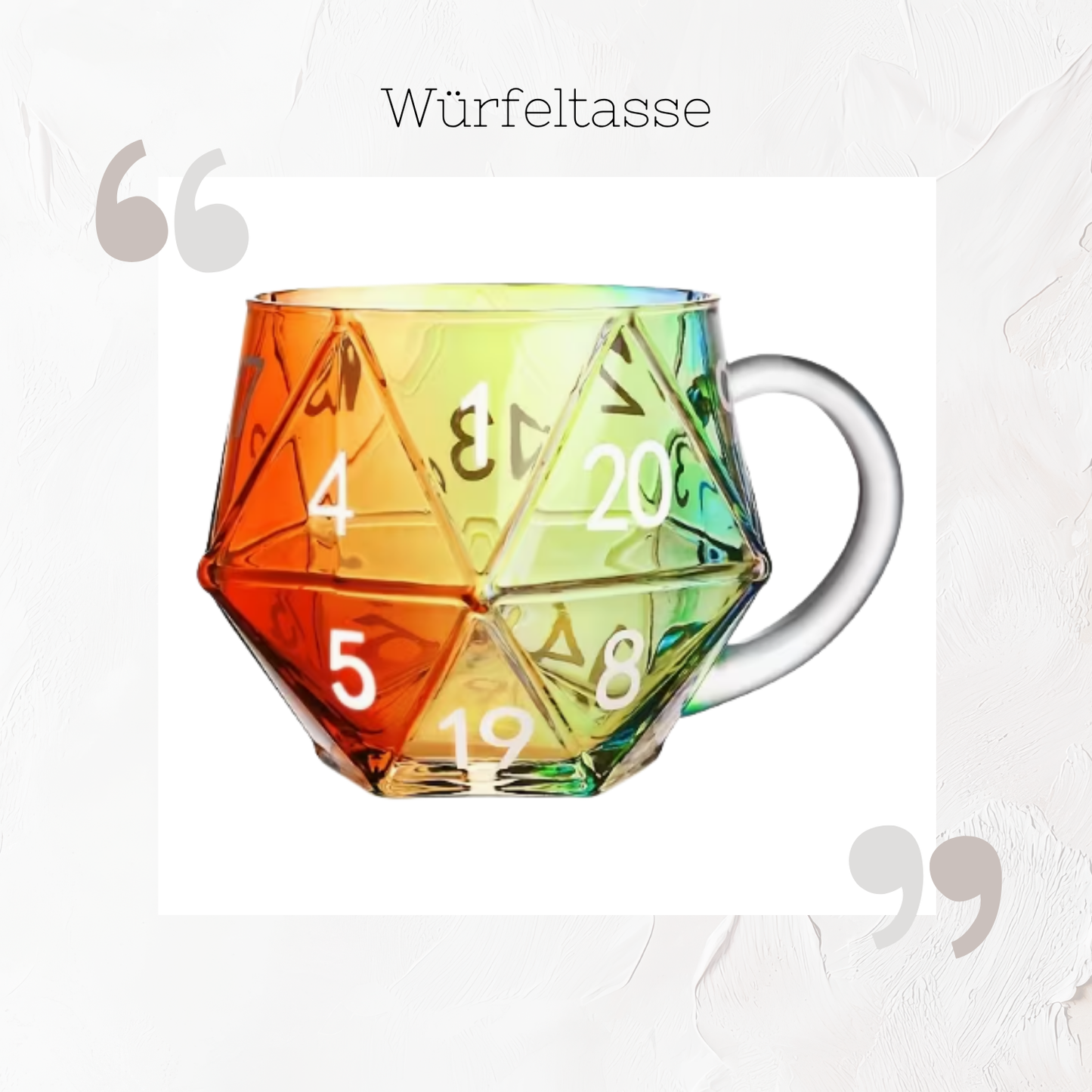 Würfeltasse